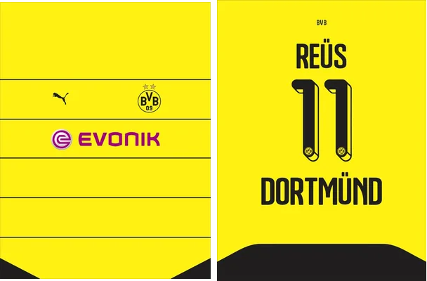 1. Borussia Dortmund Home Jersey 2015 16