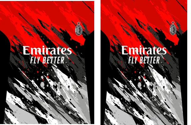 AC Milan Red Grunge Concept Q 1