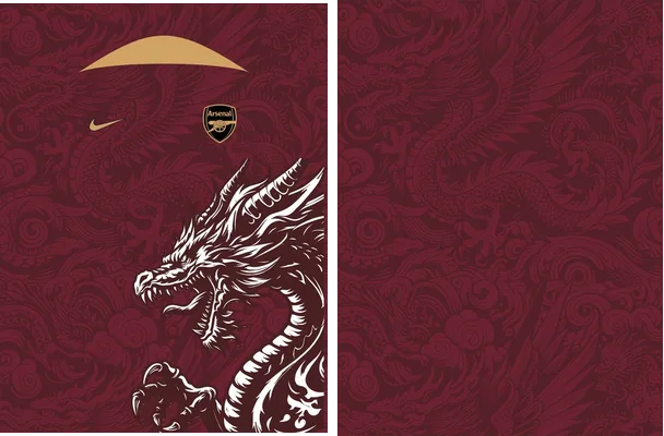 ARSENAL FANTASY DRAGÓN GUINDA 2025