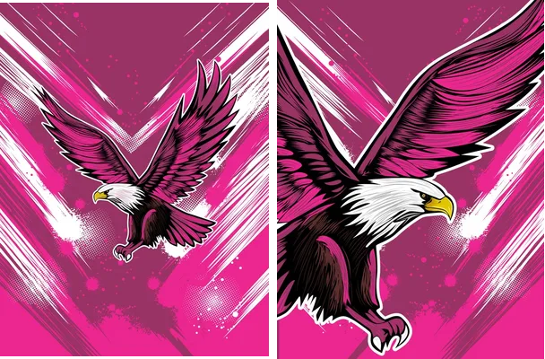 Aguila Fucsia Blanco 25