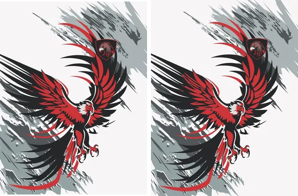 Aguila Red y black Design