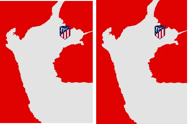 Atletico De Madrid Mapa Concept