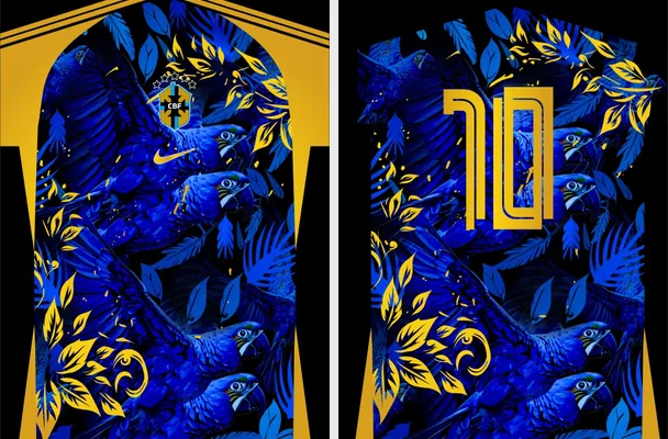 BRASIL CONCEPTO FLORAL DORADO AZUL 2025