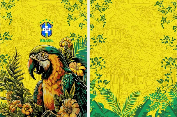 BRASIL FANTASY GUACAMAYO FLORAL 2026 M 1