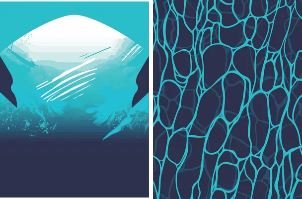 Blue Composition