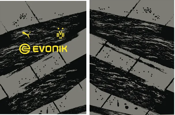 Borussia Dortmund Grunge Gris