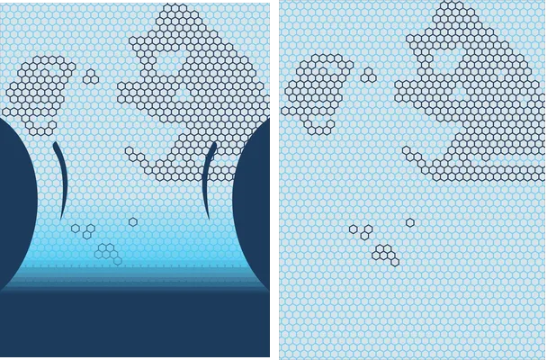 CHINITO TEXTURA EXAGONOS DEGRADADO 2022