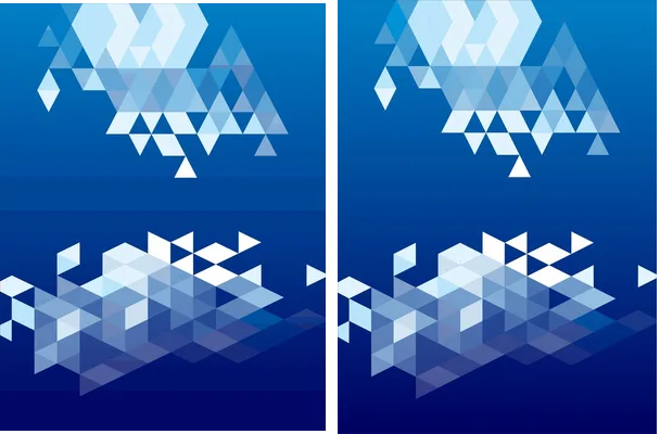 Chinito Geometric Azul