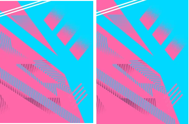 Chinito geometric cyan