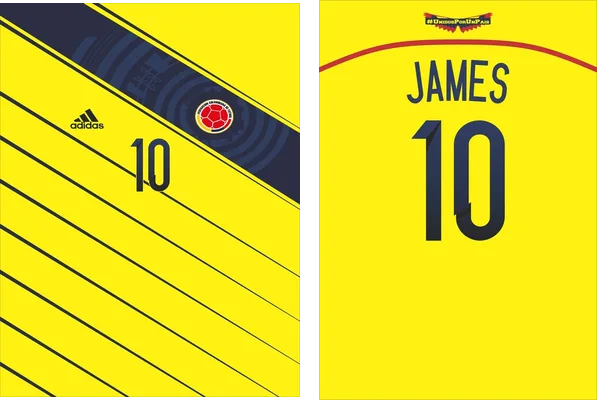 Colombia Home Jersey 2014