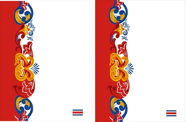 Costa Rica Folklore Art Concept