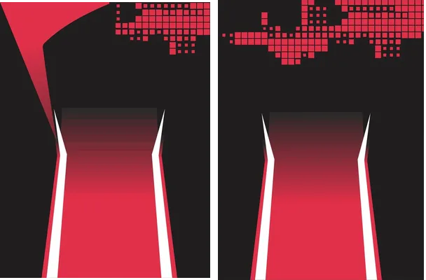 Cuadros Rojo Negro Design