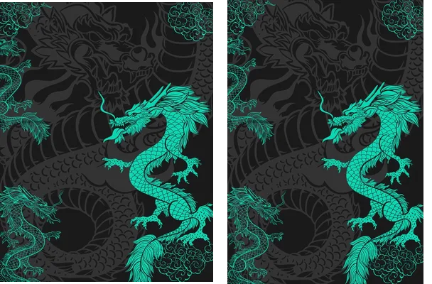 DESIGN JERSEY DRAGON GREEN