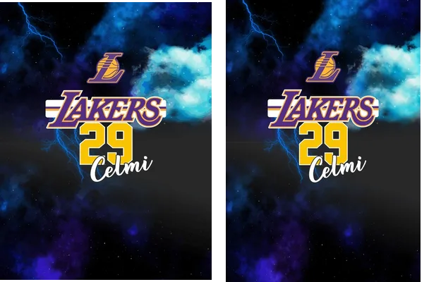 DESIGN JERSEY LAKERS GALAXIA