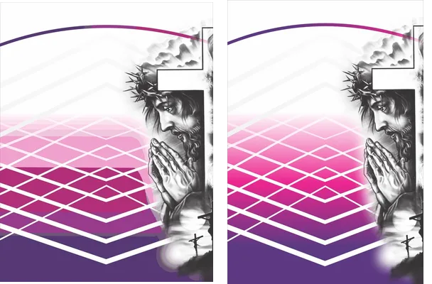 DESIGN JESUS LINEAL MORADO