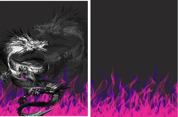 DRAGÓN NEGRO FUEGO FUCSIA INTERCLASSE 2024