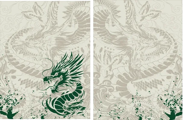 DRAGÓN VERDE TEXTURA INTERCLASSE 2024