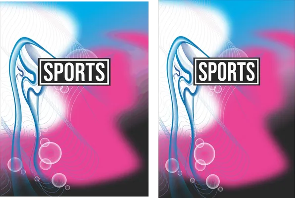 Degrade Colors Pattern Sports