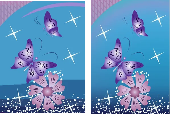 Design Butterfly y Flowers Concept