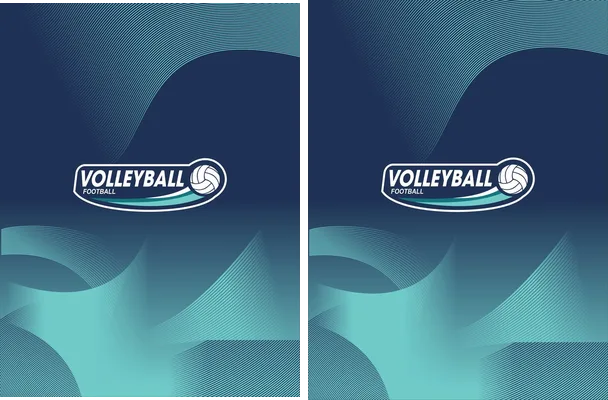 Design Volleyball Blue