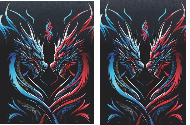 Dragon Duo Red y Blue
