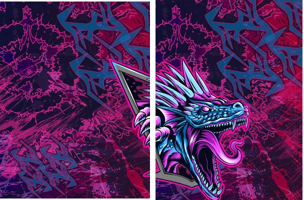 Dragon Fucsia Textura Interclasse