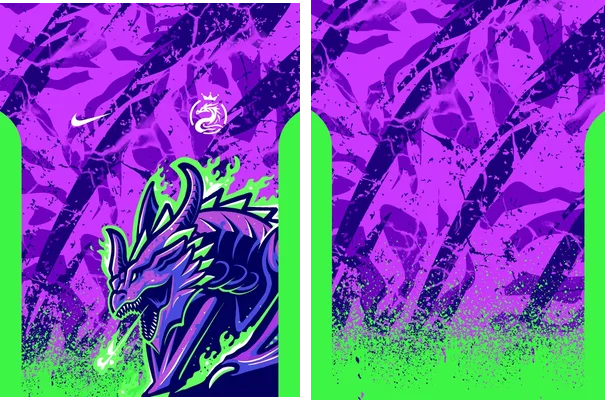 Dragon morado