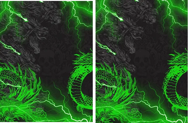 Dragones Black GreenLigth
