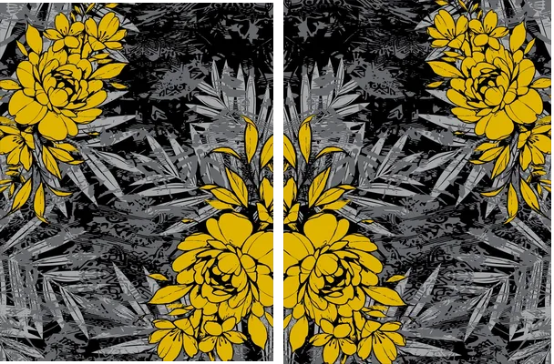 Fergus Floral Amarillo Q 1