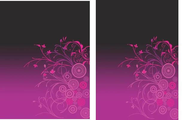 Floral Fucsia Negro