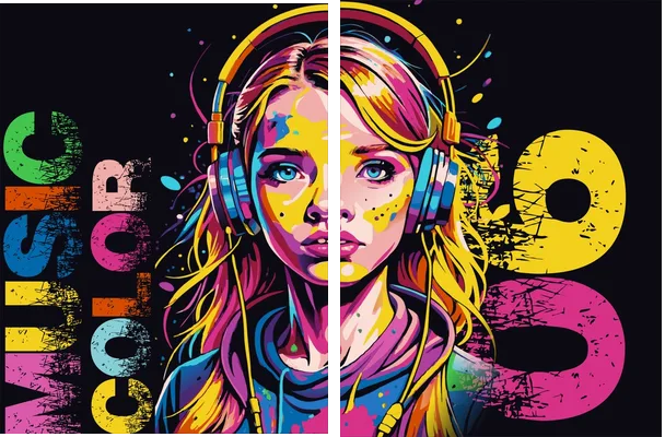 GIRL MUSIC DESING