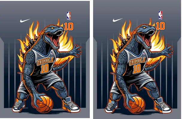 Godzilla NBA Jersey Concept Q 1