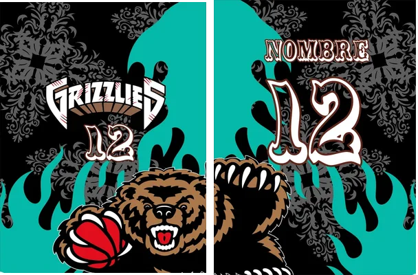 Grizzlies Floral Black