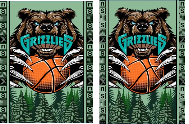 Grizzlies NBA Concept Bear