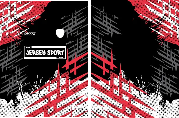 JERSEY BACHESTIC CLASSIC GRUNGE ROJO NEGRO 2025