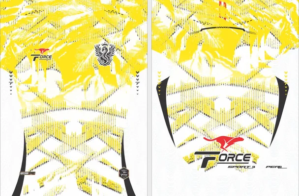 JERSEY FORCE TEXTURA AMARILLO 2026 M 1 — diseño deportivo en vector