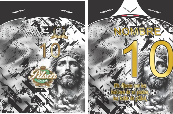 JERSEY FUTSALERO JESÚS BLNCO NEGRO 2 2025