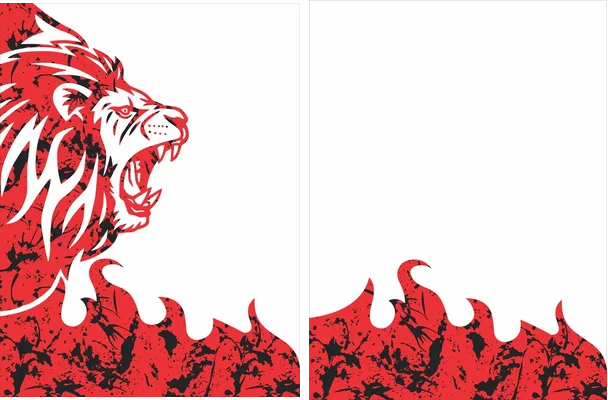JERSEY LEÓN ROJO GRUNGE 2025
