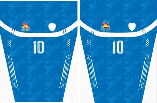 JERSEY OLIMPIADAS ESTRELLAS AZUL TIGRE 2026 — diseño deportivo en vector