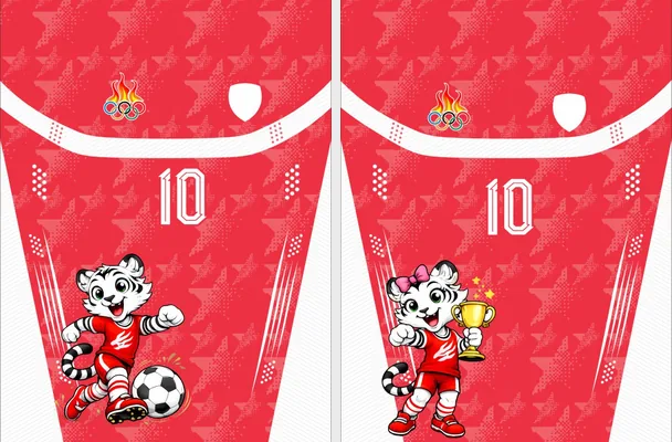 JERSEY OLIMPIADAS ESTRELLAS ROJO TIGRE 2026 M 1