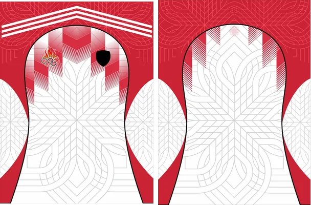 JERSEY OLIMPIADAS GEOMETRIC ROJO 2026