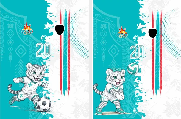 JERSEY OLIMPIADAS TURQUESA GRUNGE TIGRE 2026 M 1
