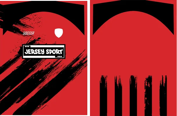 JERSEY SPORT ATLOS GRUNGE ROJO 2025