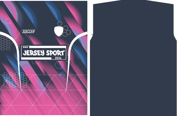 JERSEY SPORT FUCSIA GEOMETRIC 2022
