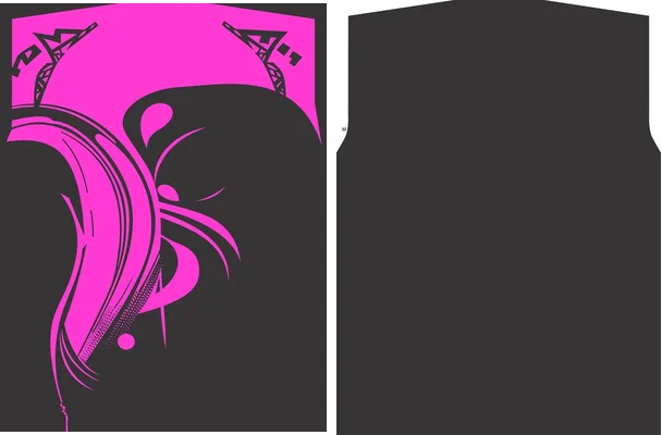 JERSEY SPORT FUCSIA NEGRO 2024