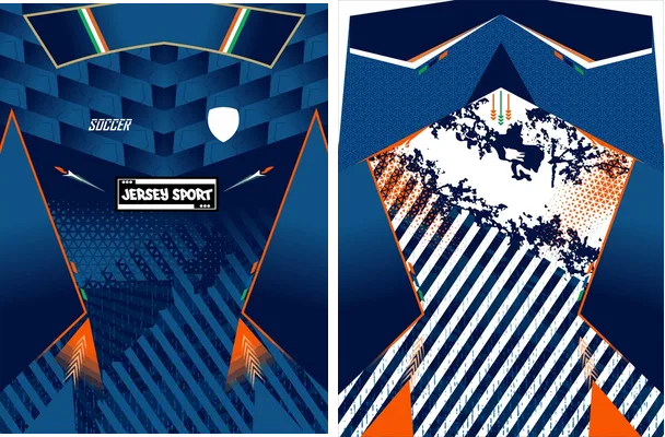 JERSEY SPORT GRUNGE GEOMETRIC AZUL 2025