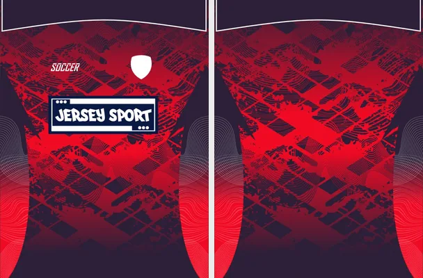 JERSEY SPORT GRUNGE ROJO 2026 M 1