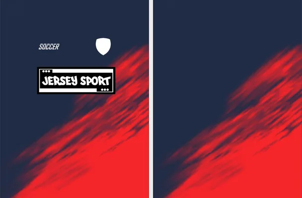 JERSEY SPORT GRUNGE ROJO AZUL 2026