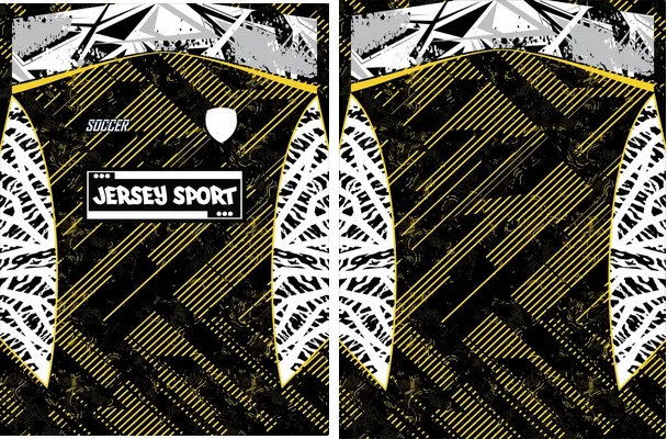JERSEY SPORT LINEAS GRUNGE AMARILLO 2026