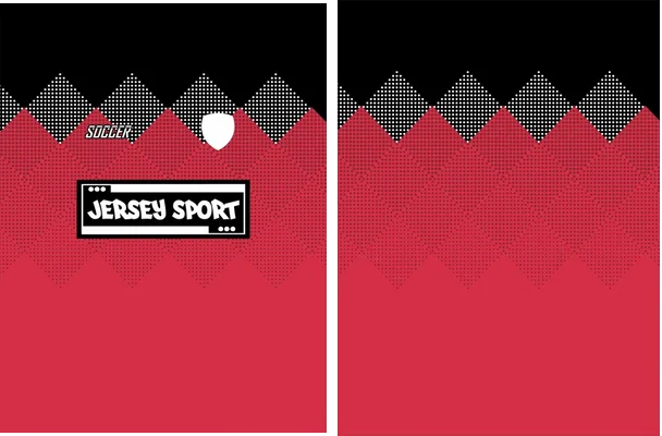 JERSEY SPORT ROJO TEXTURA CIRCULOS 2025